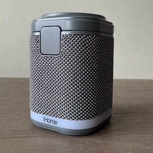 iHome Gray Bluetooth Speaker with Color Changing Light